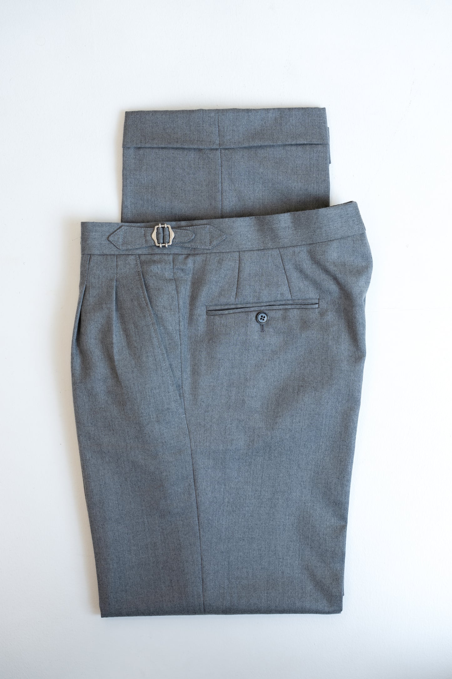 Light Grey Wool Trousers Sample