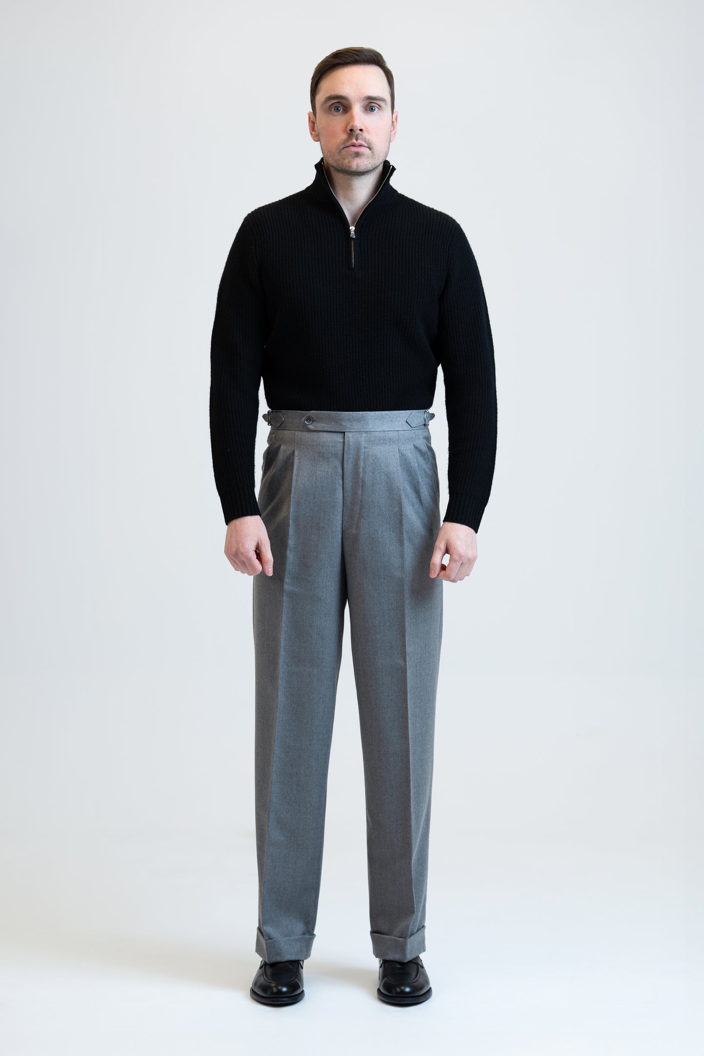 Light Grey Wool Trousers Sample