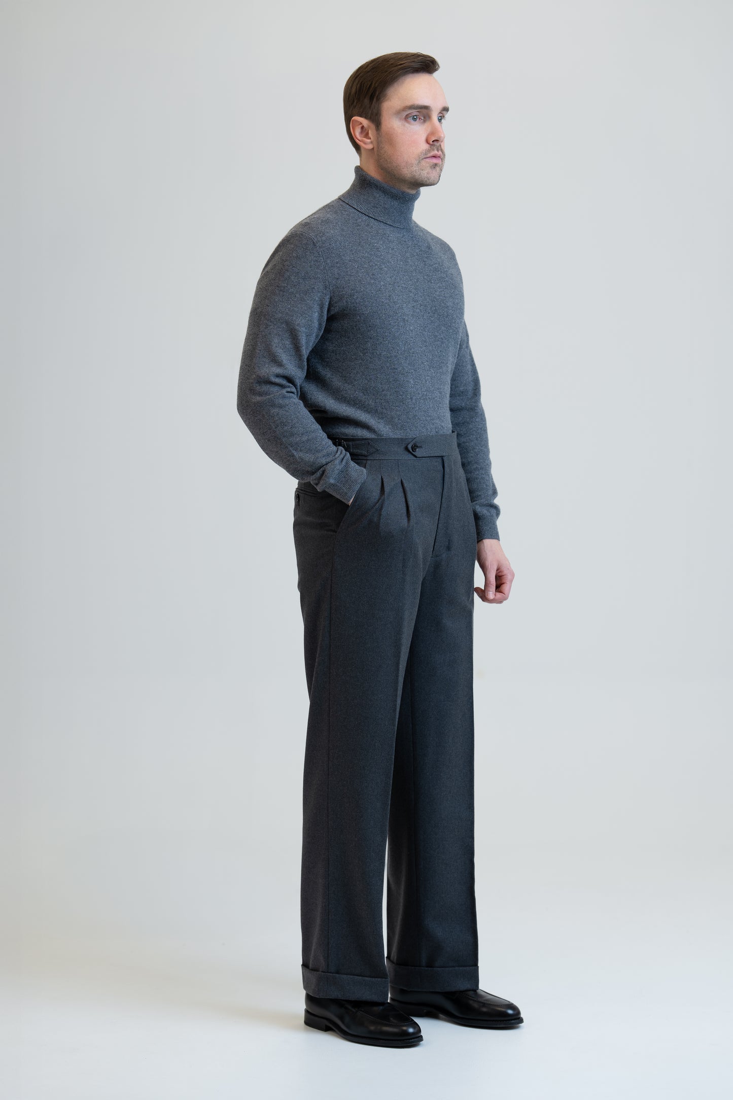 Dark Grey Wool Trousers Sample
