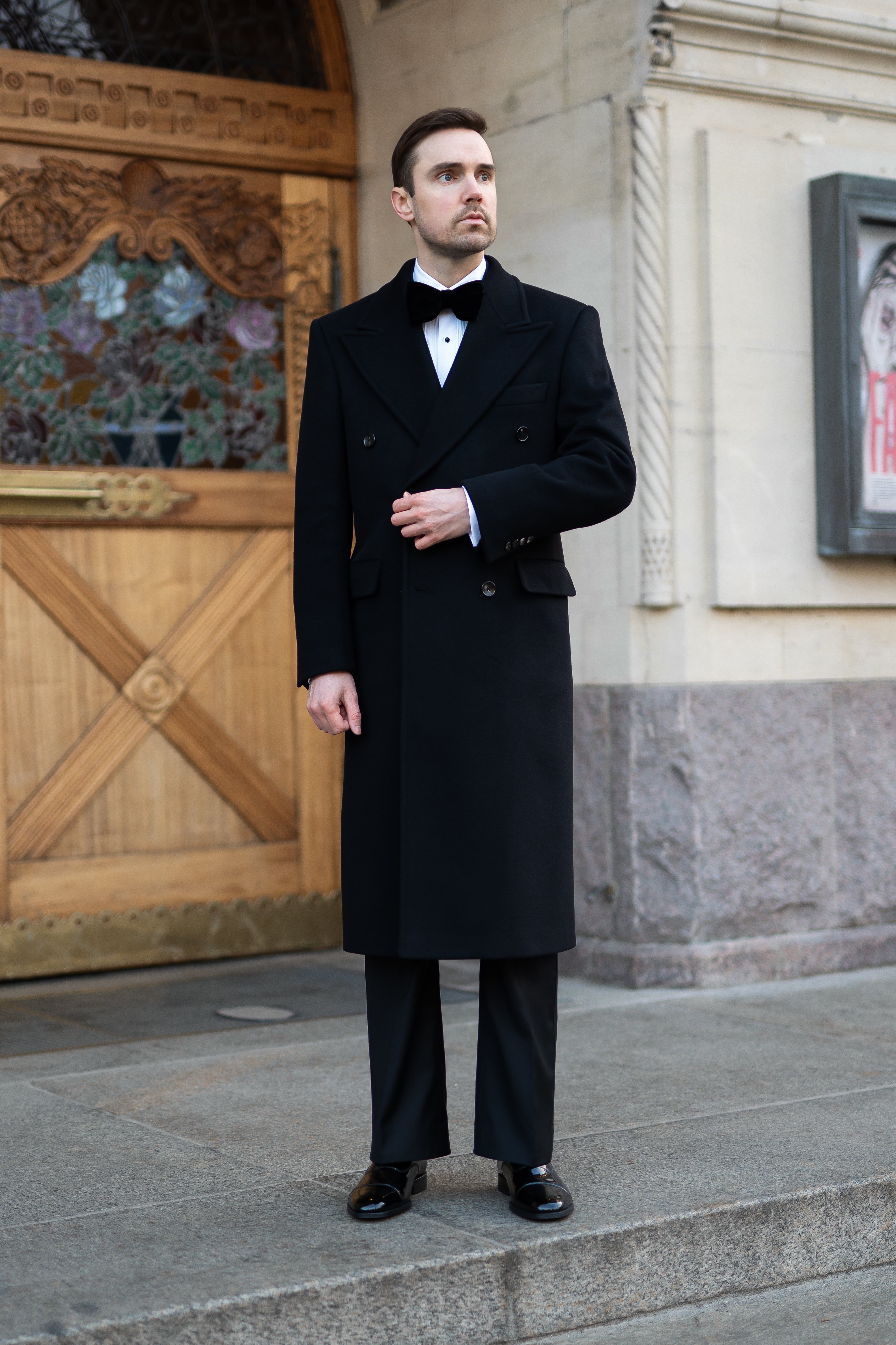 Long Wool & Cashmere Black Leonardo Coat – Edward Copenhagen