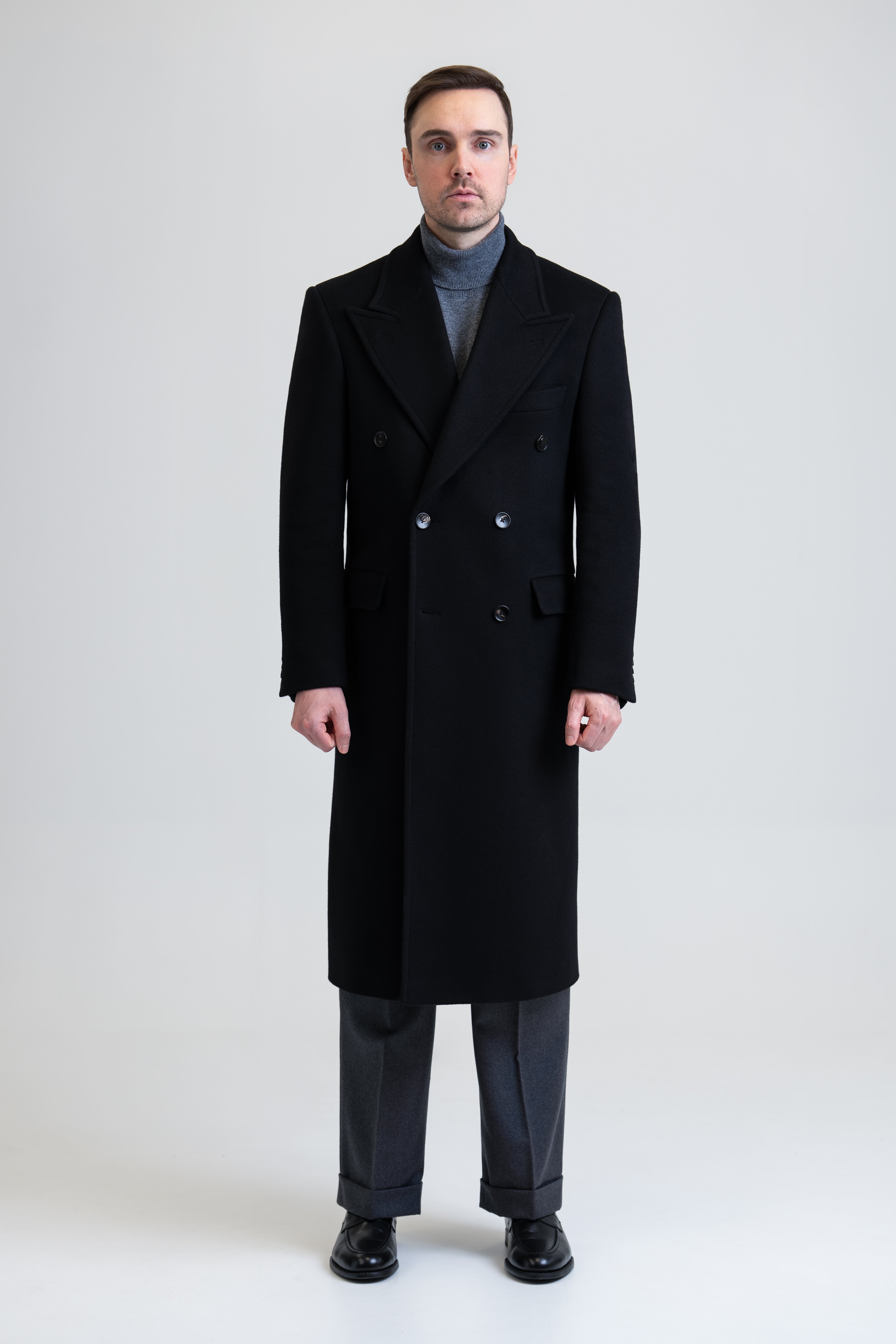 Long Wool & Cashmere Black Leonardo Coat – Edward Copenhagen Long Wool & Cashmere Black Leonardo Coat – Edward Copenhagen